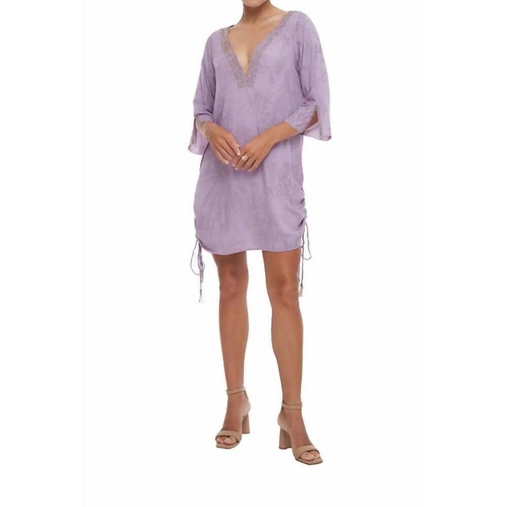 NEW KHUSH bayside short tunic dress in lavender